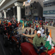 Farmers hold tractor rally in Delhi on Jan. 26.
